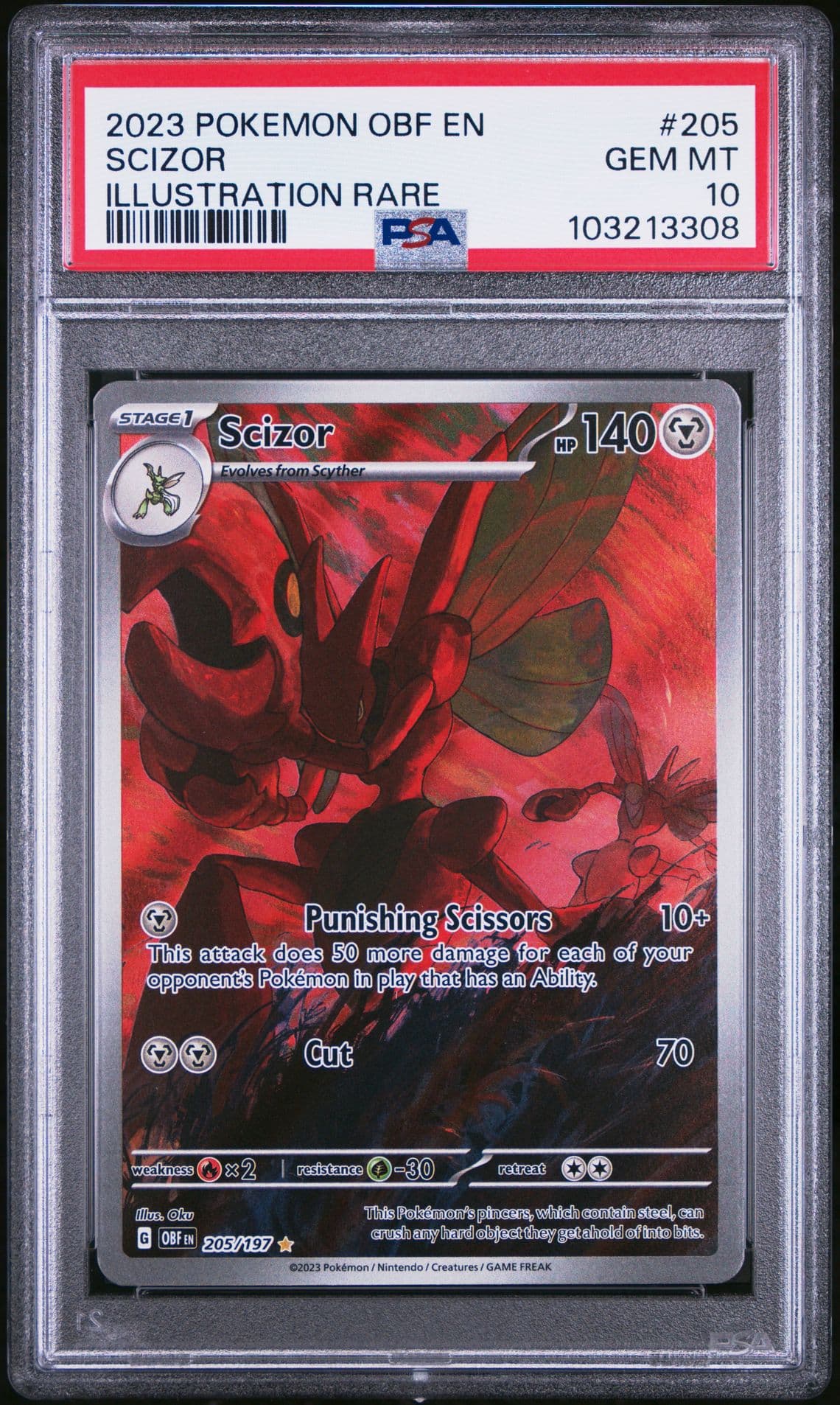 Scizor Illustration Rare - PSA 10