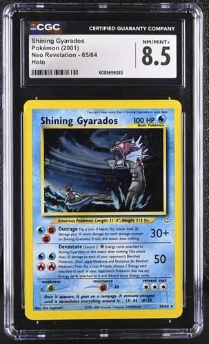 Shining Gyarados-Holo (65) 2001 Pokemon Neo Revelation - Pokémon