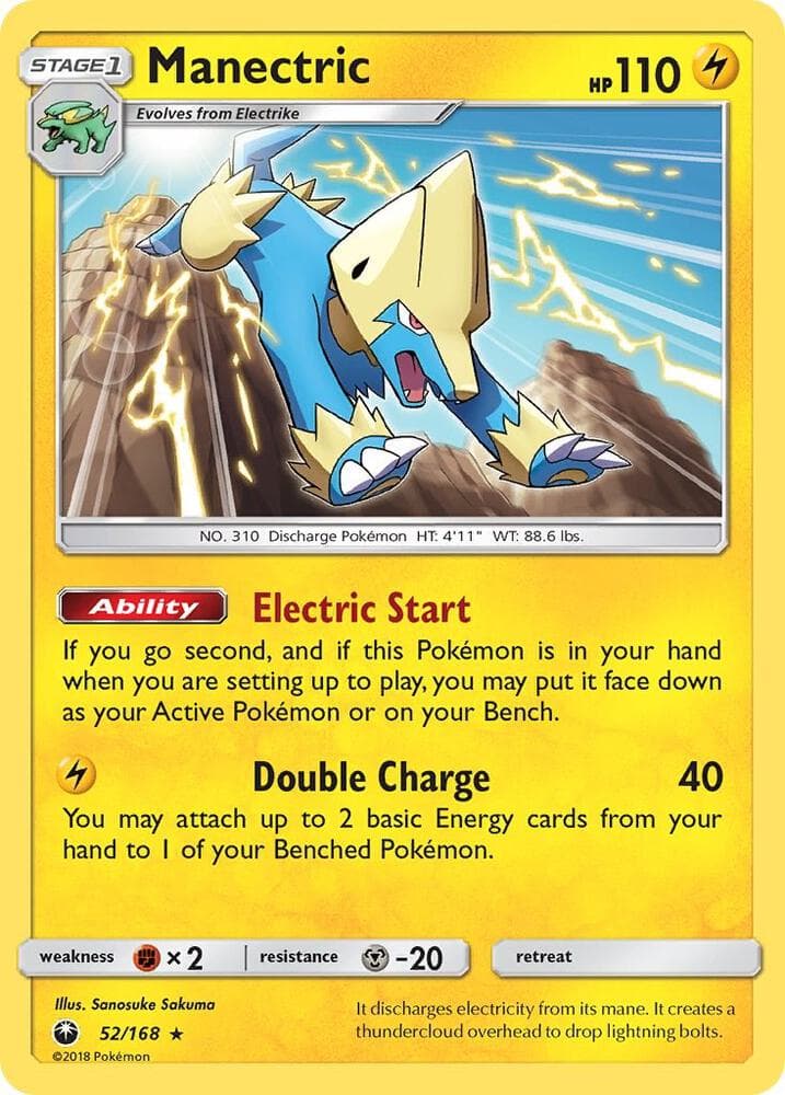Manectric (52) 2018 Pokemon Sun & Moon Celestial Storm