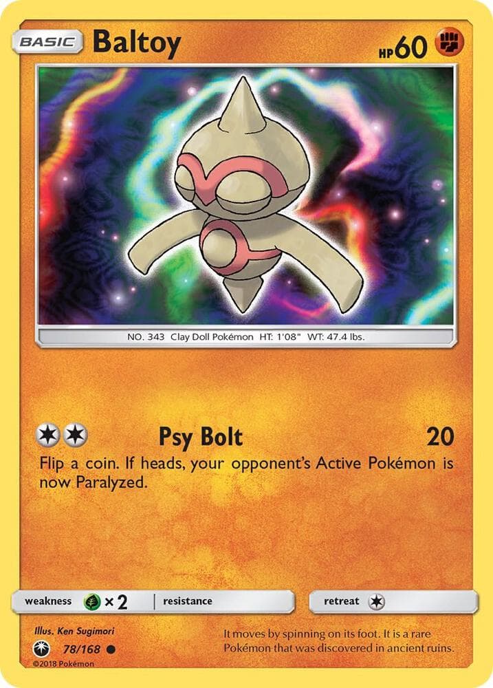Baltoy (78) 2018 Pokemon Sun & Moon Celestial Storm