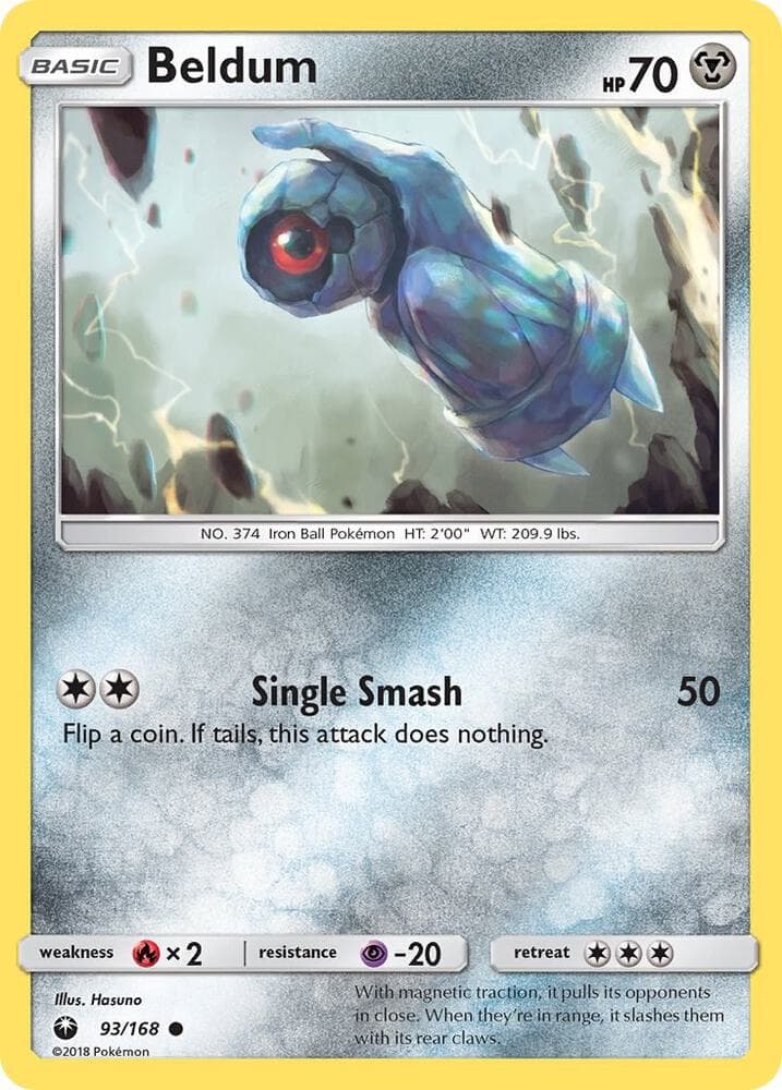 Beldum-Reverse Foil (93) 2018 Pokemon Sun & Moon Celestial Storm