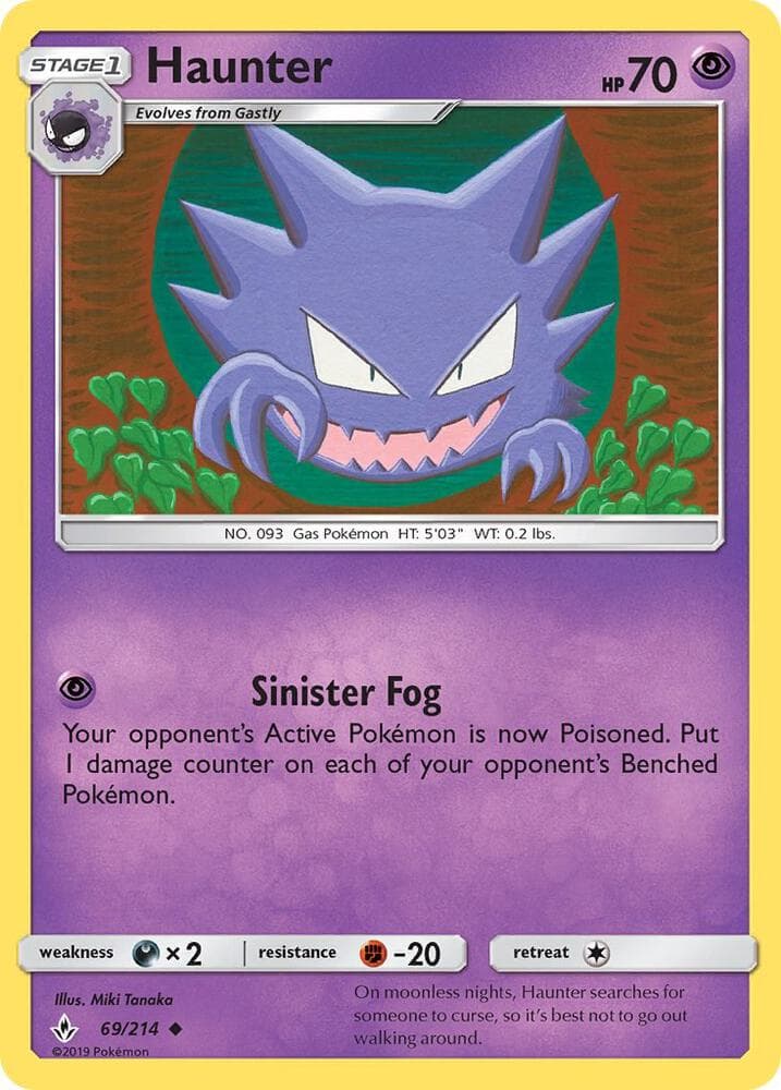 Haunter (69) 2019 Pokemon Sun & Moon Unbroken Bonds
