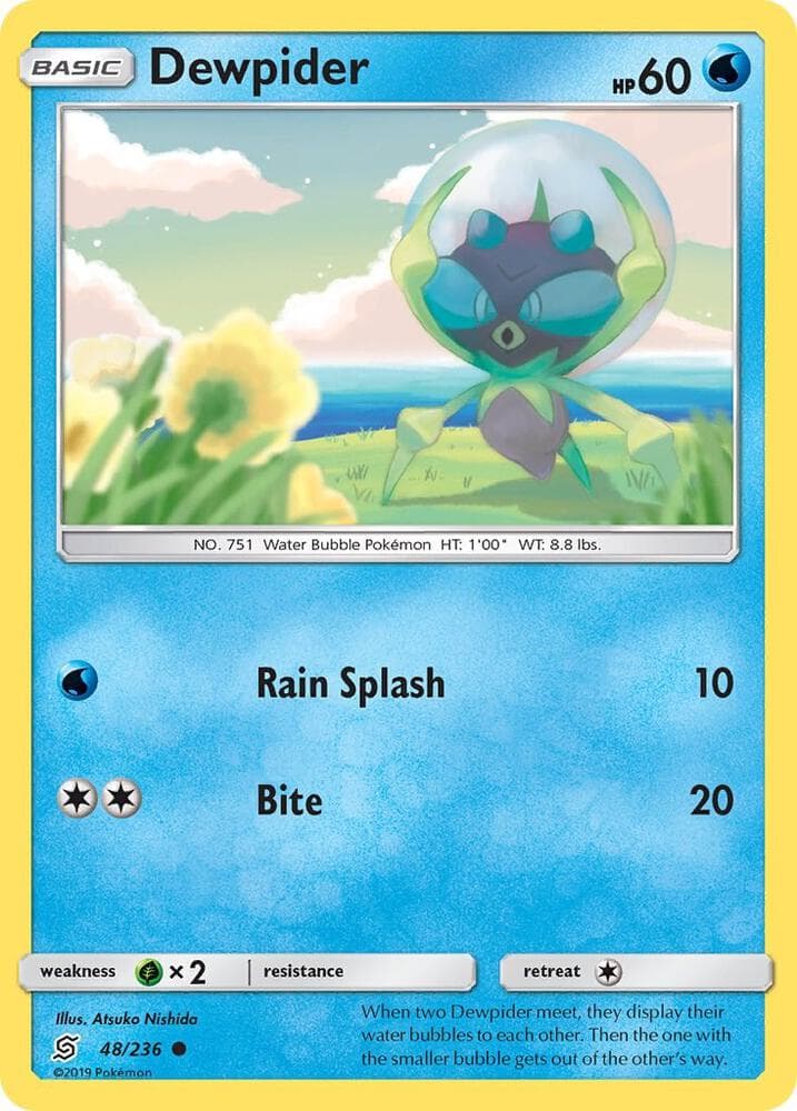 Dewpider (48) 2019 Pokemon Sun & Moon Unified Minds