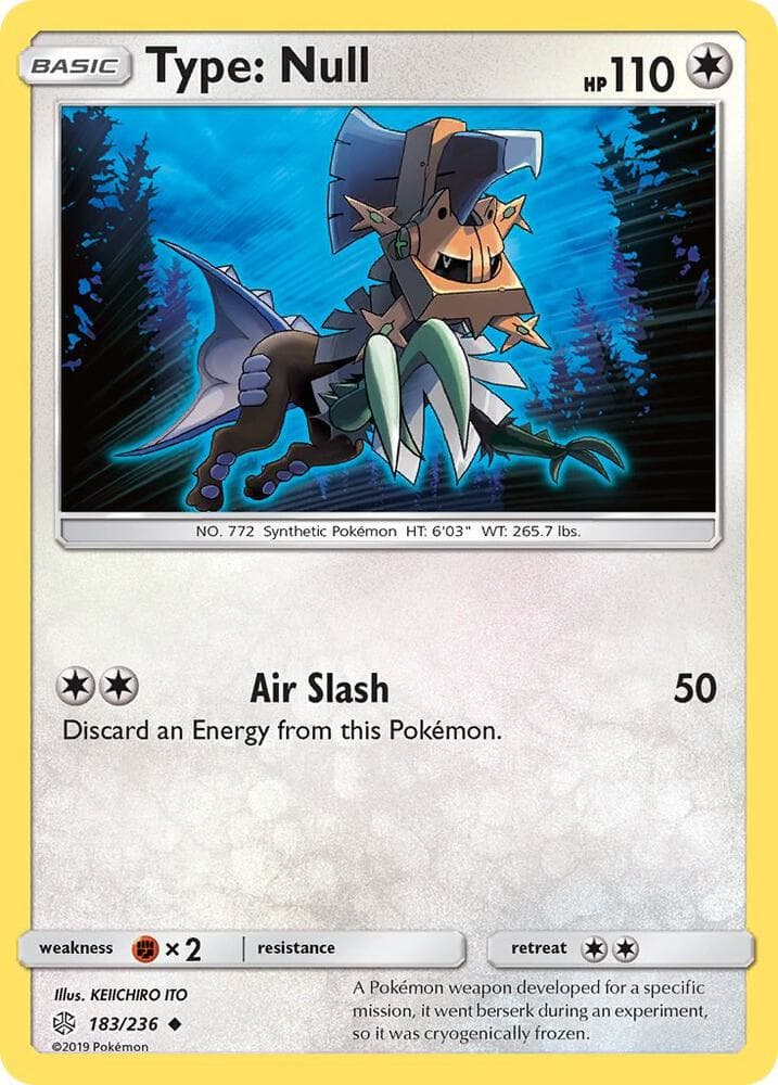 Type: Null-Reverse Foil (183) 2019 Pokemon Sun & Moon Cosmic Eclipse