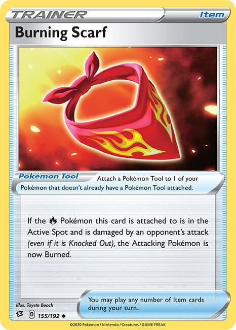 Burning Scarf (155) 2020 Pokemon Sword & Shield Rebel Clash