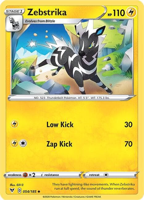 Zebstrika (054) 2020 Pokemon Sword & Shield Vivid Voltage