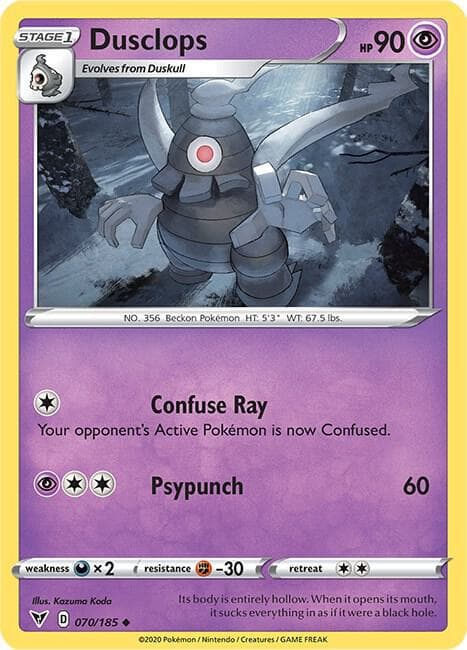 Dusclops (070) 2020 Pokemon Sword & Shield Vivid Voltage