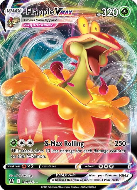 flapple v pokemon card value Battle Styles #143 [Grass][Colorless][Colorless] Wing Attack 120. Flapple V #7 Prices |