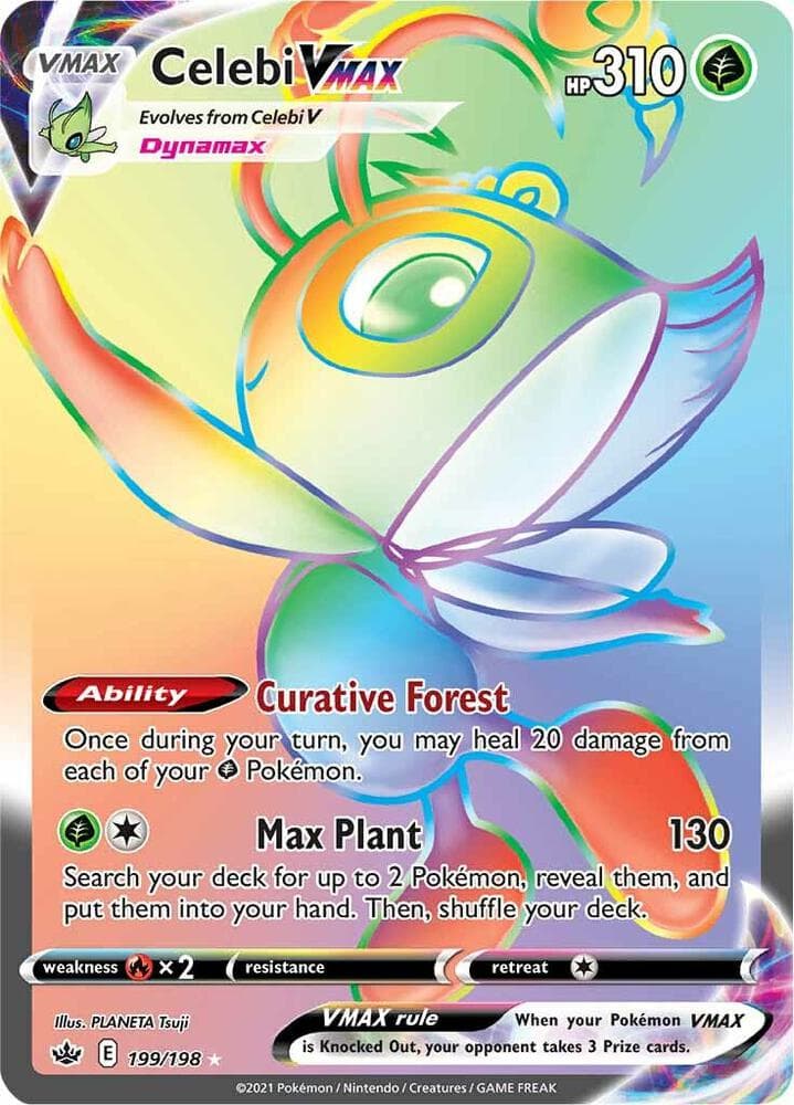 SWSH06: Chilling Reign Celebi VMAX (Secret) 199