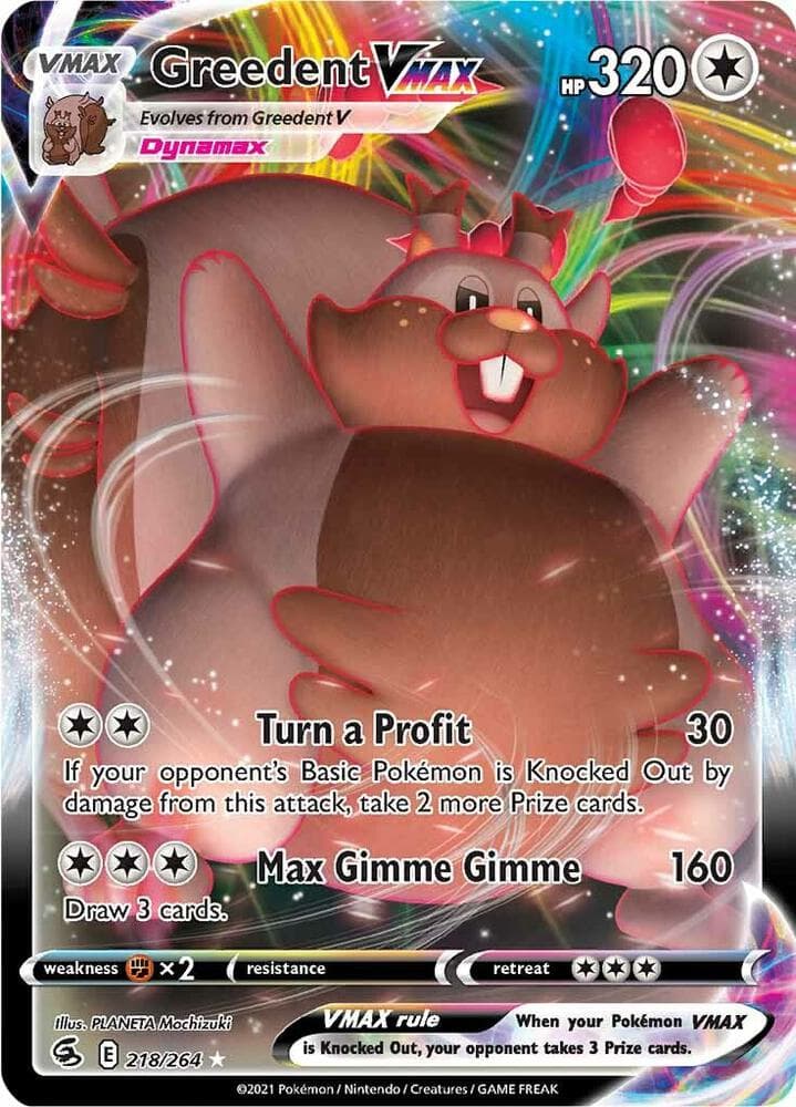 greedent v pokemon card value (120/159) [Sword & Shield: Crown Zenith] [2] Body Slam (40) Flip a coin Greedent V | Fusion Strike