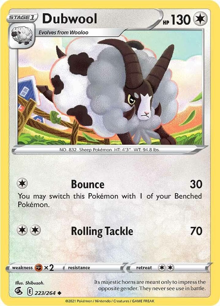 Dubwool (223/264) 2021 Pokemon Sword & Shield Fusion Strike