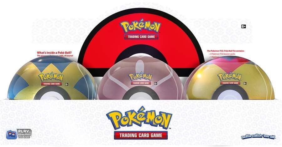 Poke Ball Tin Display (Q2 2022) - Miscellaneous Cards & Products