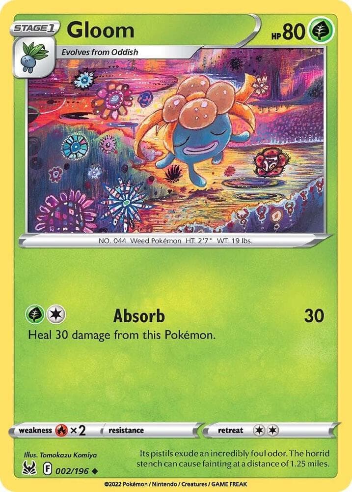 gloom pokemon card obsidian flames - 198/197 Ultra Rare RarityCommon Hit Points80 HP Colorless Inviting Scent Switch in 1 of your opponents Benched Pokmon to the Active Spot. Do we think this gloom
