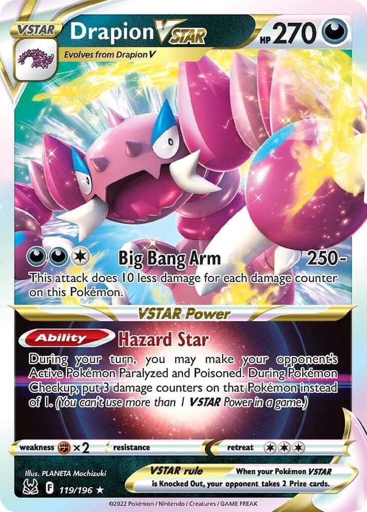 Drapion Vstar Inverted Back (119) 2022 Pokemon Sword & Shield Lost Origin
