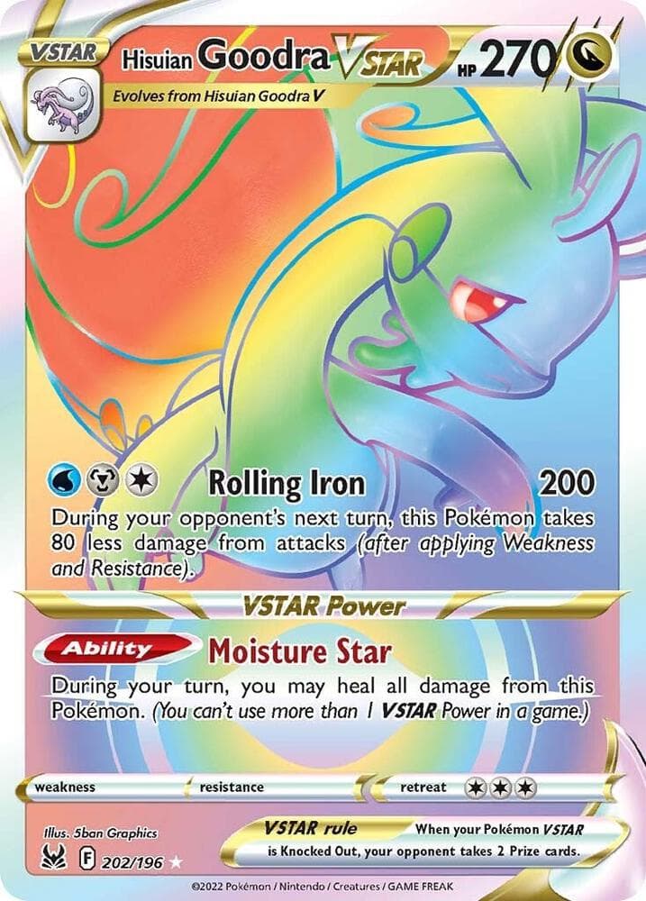 SWSH11: Lost Origin Hisuian Goodra VSTAR (Secret) 202