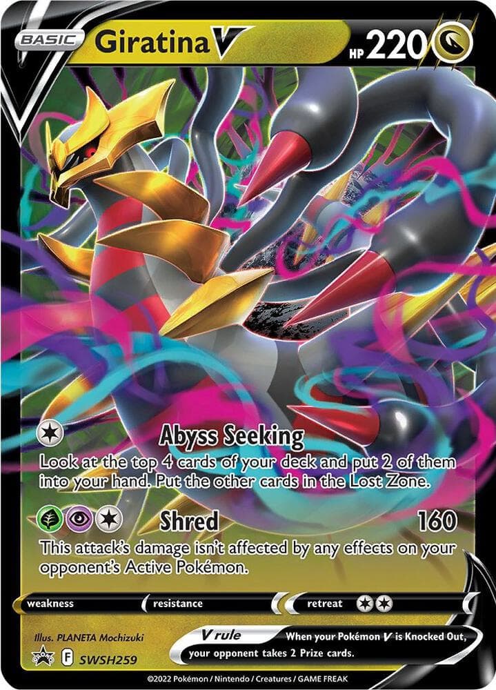 golden giratina pokemon card VSTAR 125/100 UR Lost Abyss done to this Pokemon Giratina VSTAR Pokemon Cards Price