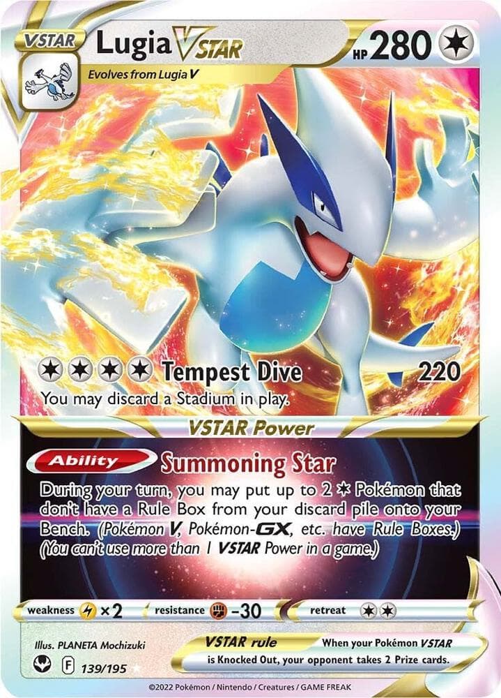 lugia v pokemon card value 185/195- Silver Tempest - Full Art - Ultra Rare Colorless Rule Lugia V card price manipulated