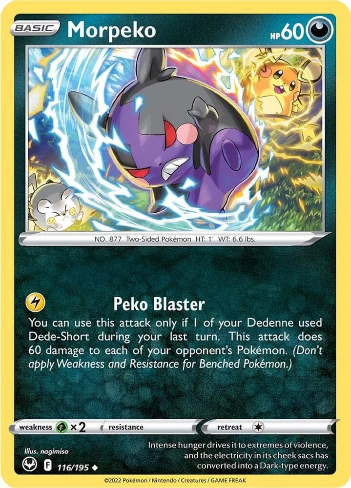 two sided pokemon cards Morpeko (SWSH116) [Sword & Shield: Black Star Promos] a set of damage counters Qwachansey | Double-sided Base Japanese