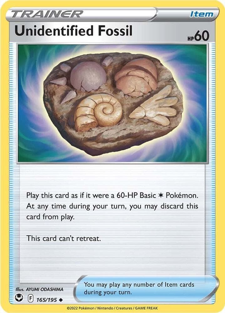 Unidentified Fossil (165) 2022 Pokemon Sword & Shield Silver Tempest