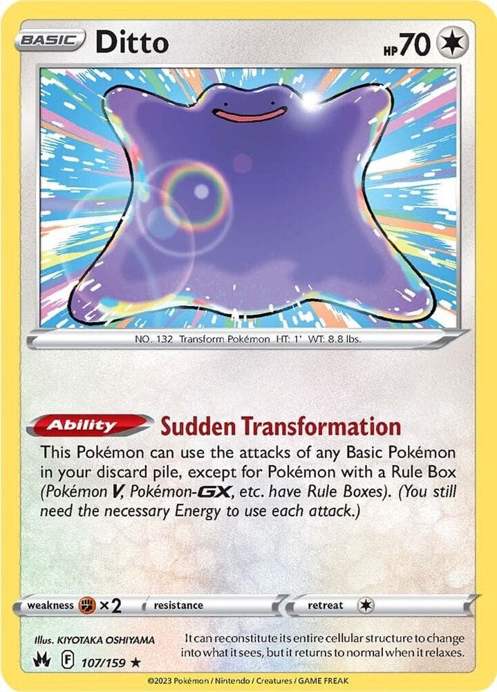 shiny ditto vmax pokemon card CGC 9.5 Gem Mint 051/072 Ditto VMAX 2021 Pokemon Shining