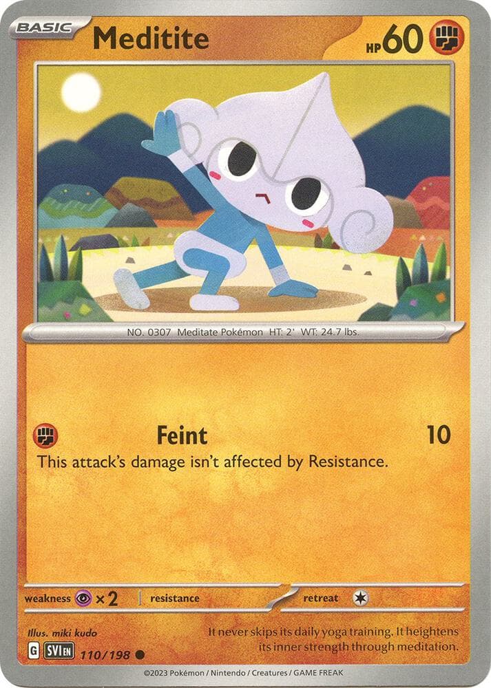 Meditite (110) 2023 Pokemon Svi EN-Scarlet & Violet