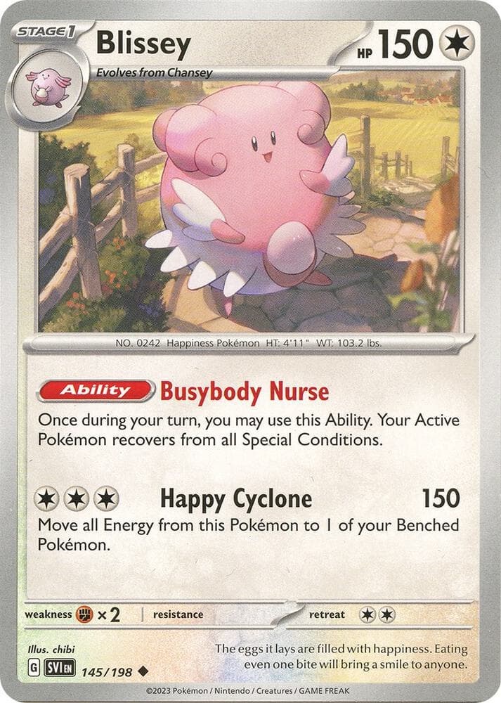 blissey v pokemon card value - 119/198 - Chilling Reign - Full Art - Pokmon TCG Weakness Fighting 2 Resistance None None Retreat Cost Full Art/Blissey V (TG22) 2022