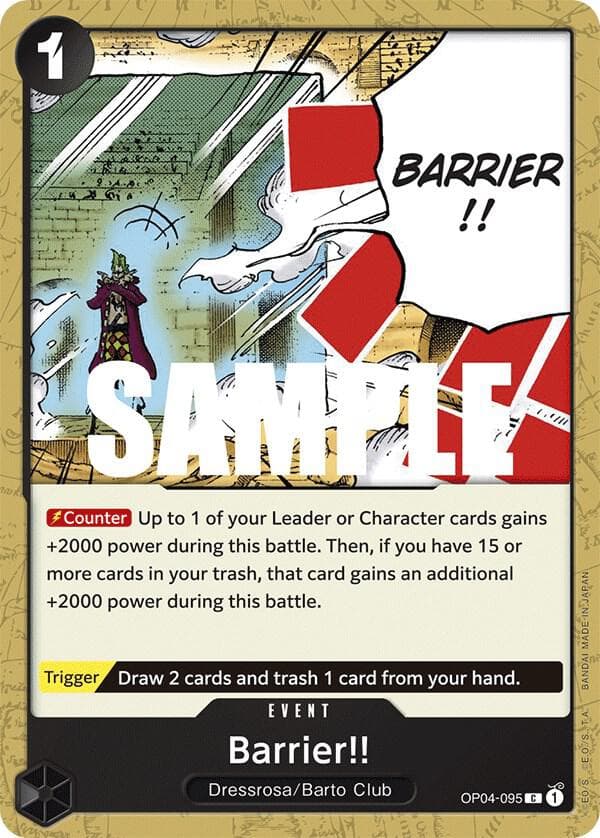 Kingdoms of Intrigue Barrier!! OP04095