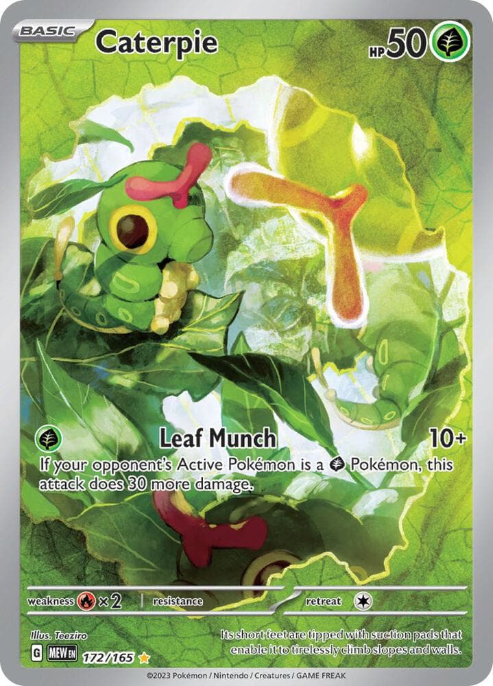 caterpie pokemon card value 2016 #10 Topps TV Pokémon Animation Edition the Defending Pokémon is now Paralyzed 1st edition Caterpie 53/75 1995-2001