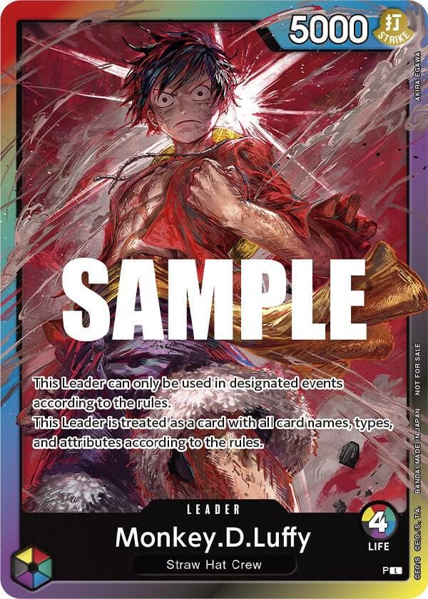 One Piece Promotion Cards Monkey.D.Luffy (Leader Pack) (Sealed Battle 2023 Vol. 1)
