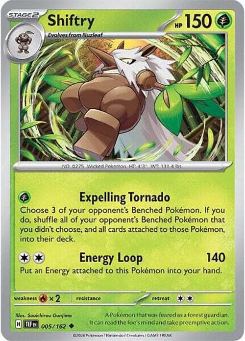 Shiftry (005) 2024 Pokemon Tef EN-Temporal Forces