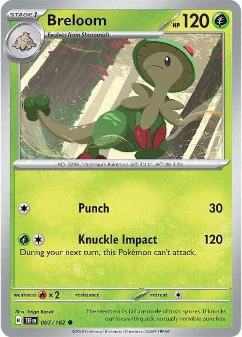 Breloom (007) 2024 Pokemon Tef EN-Temporal Forces