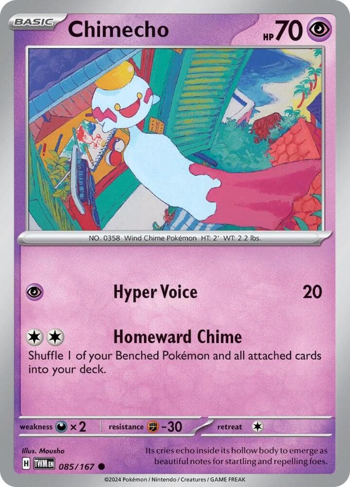 Chimecho (085) 2024 Pokemon Twm EN-Twilight Masquerade
