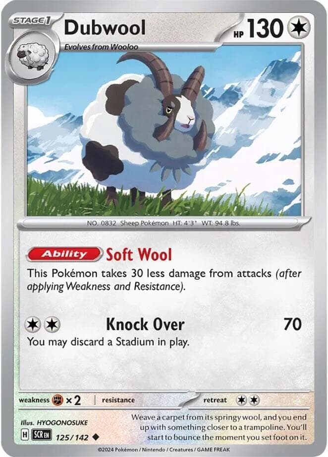 Dubwool (125) 2024 Pokemon Scr EN-Stellar Crown