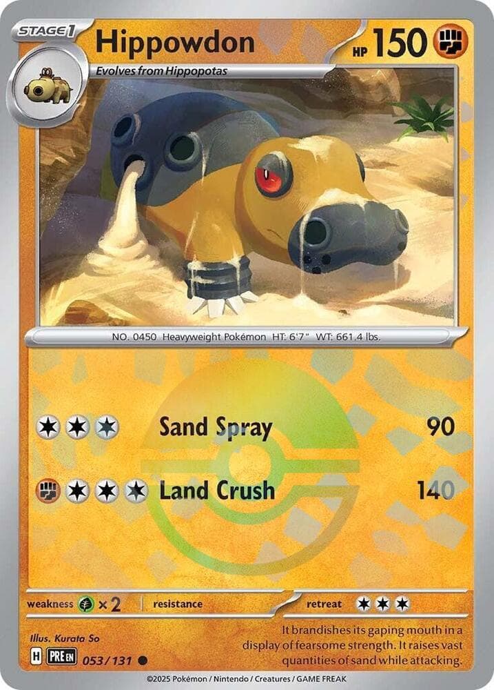 Hippowdon (Poke Ball Pattern)