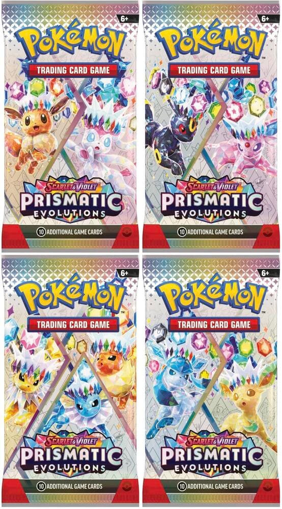 Prismatic Evolutions Booster Pack Art Bundle [Set of 4]