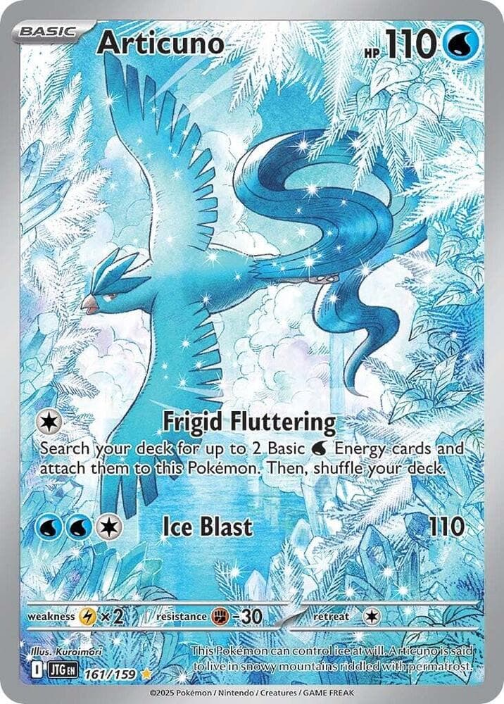 Articuno Illustration Rare (161) 2025 Pokemon Jtg EN-Journey Together