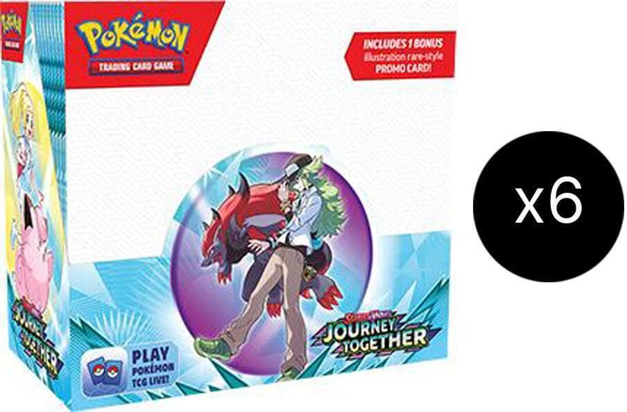 Journey Together Enhanced Booster Box Case w/ Box Topper [Sealed Case - 6 Boxes]