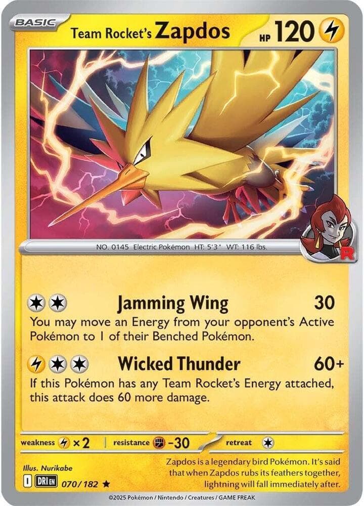 Team Rocket's Zapdos Gamestop Exclusive