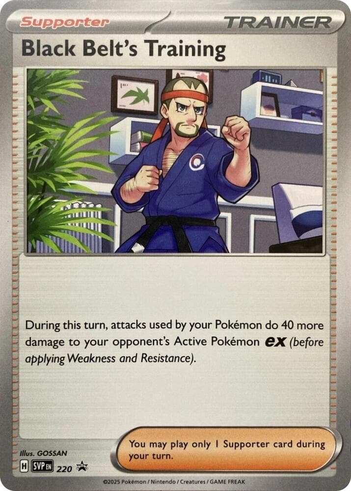 SV: Scarlet & Violet Promo Cards Black Belt's Training 220