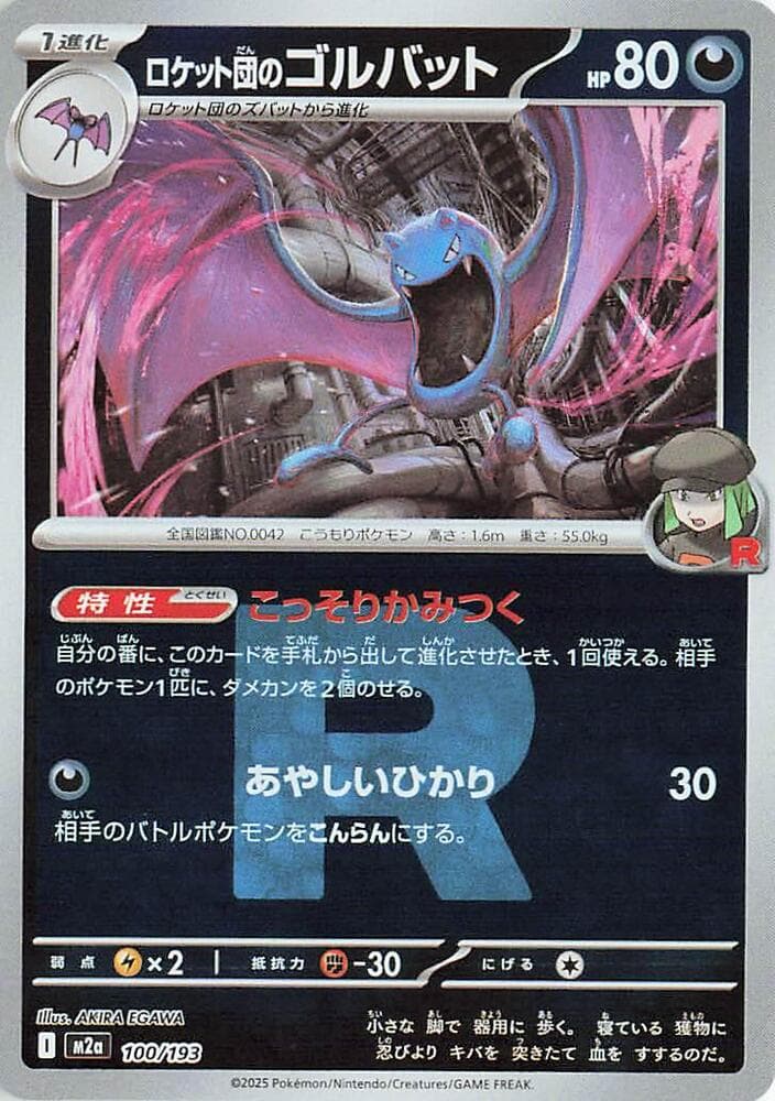 Team Rocket's Golbat (Team Rocket Pattern)