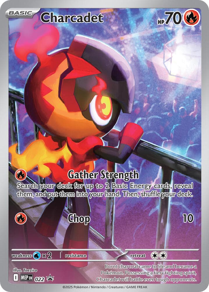 Charcadet Phantasmal Flames Elite Trainer Box (022) 2025 Pokemon Mep EN-Me Black Star Promo