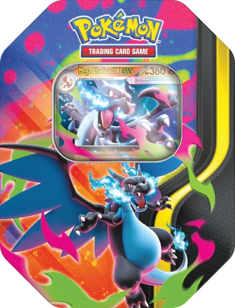 Mega Charizard Tin (Mega Charizard X) - Miscellaneous Cards & Products