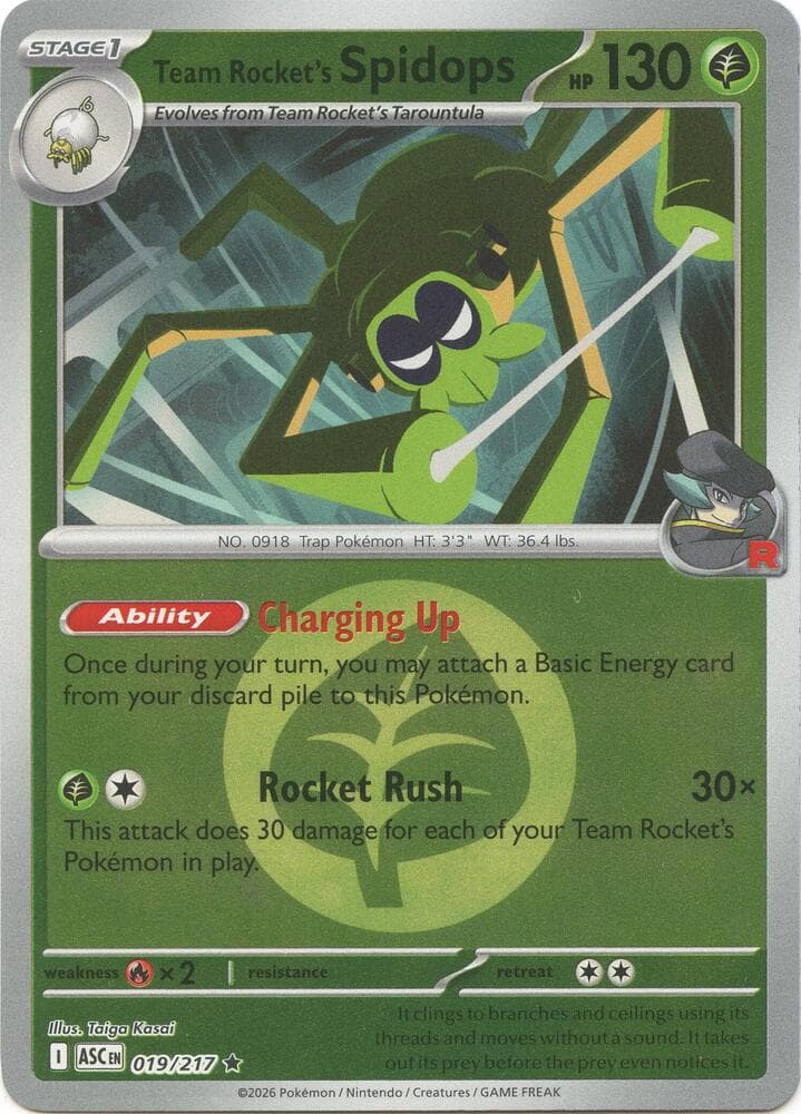 Team Rocket's Spidops (Energy Symbol Pattern)