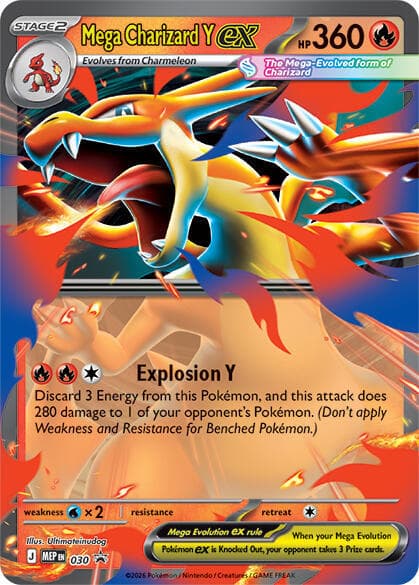 Mega Charizard Y EX Mega Charizard Tin (030) 2026 Pokemon Mep EN-Me Black Star Promo