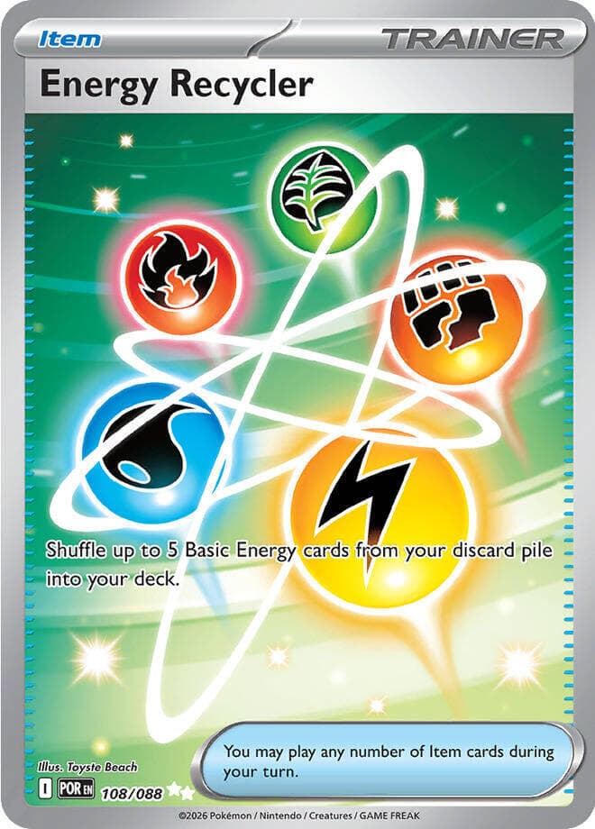 Energy Recycler Ultra Rare (108) 2026 Pokemon Por EN-Perfect Order