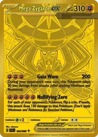 Mega Zygarde EX Mega Hyper Rare (124) 2026 Pokemon Por EN-Perfect Order