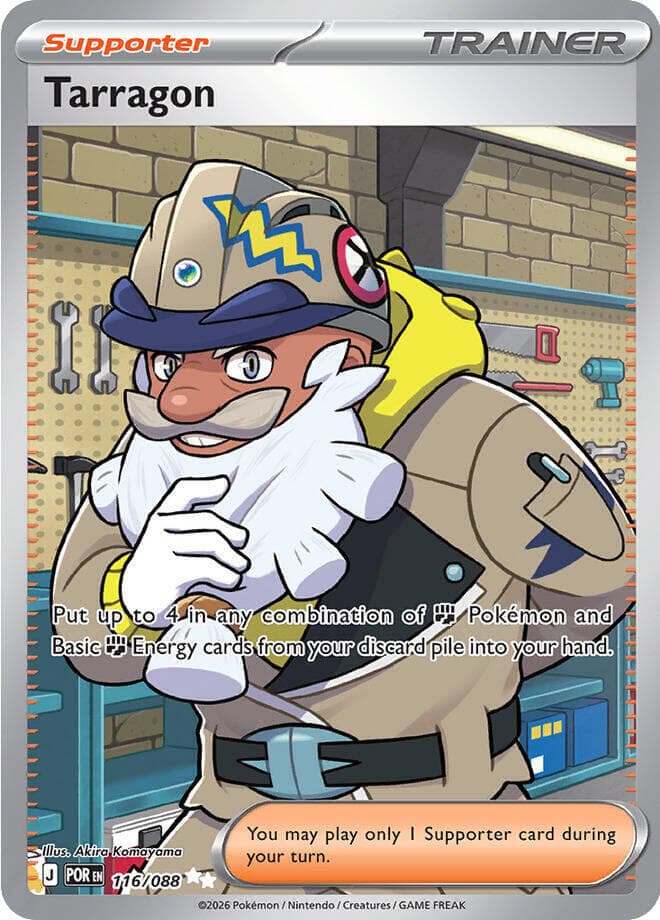 Tarragon Ultra Rare (116) 2026 Pokemon Por EN-Perfect Order