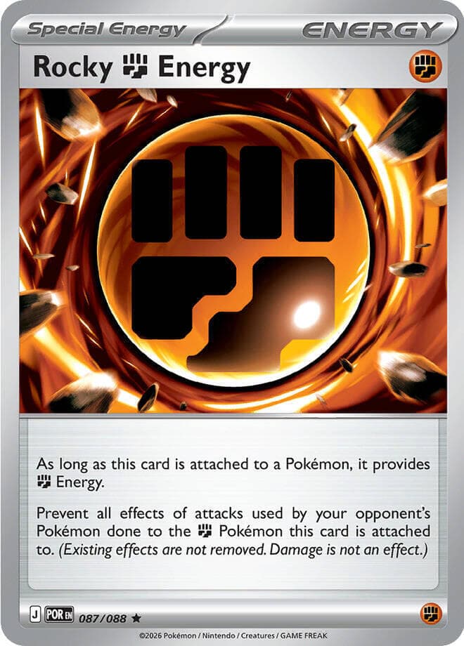 Rocky Fighting Energy (087) 2026 Pokemon Por EN-Perfect Order