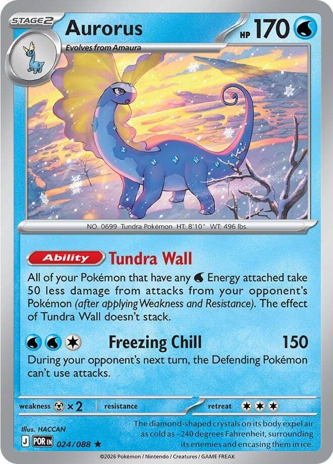 Aurorus (024) 2026 Pokemon Por EN-Perfect Order