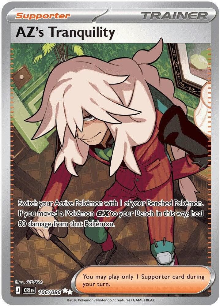 AZ's Tranquility Ultra Rare (106) 2026 Pokemon Cri EN-Chaos Rising